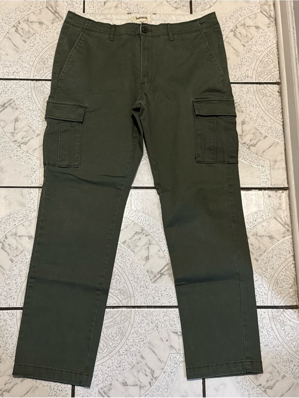 Goodthreads Cargo Woven Pants Slim Fit Olive Green Men’s Size 32 X 30